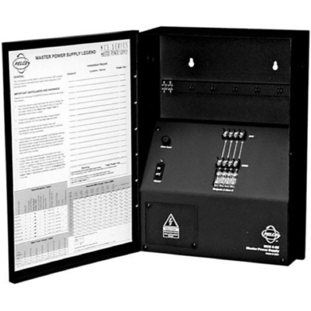 Pelco MCS8-5E commercial cctv power supply 8 fused cam
